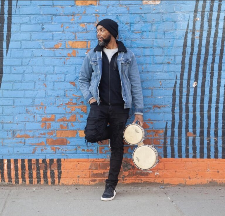 Bendji Allonce, percussion instructor at Harlem Music Studios